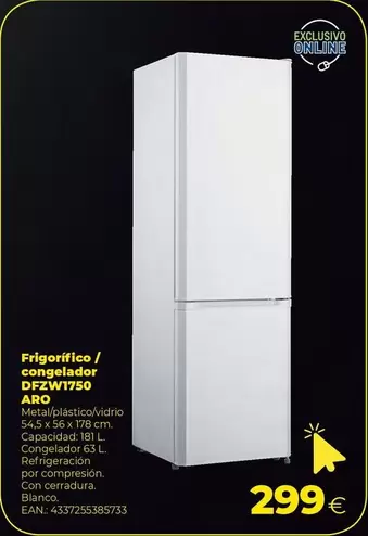 Aro - Frigorifico / Congelador D72fw1750