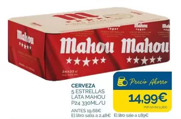Mahou - Cerveza 5 Estrellas Lata