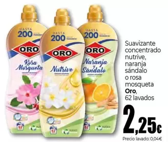 Oro - Suavizante Concentrado Nutrive, Naranja O Rosa Mosqueta