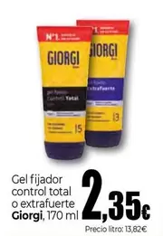 Giorgi - Gel Fijador Control Total O Extrafuerte