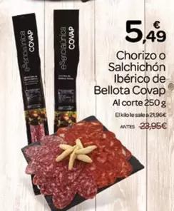 Covap - Chorizo O Salchichon Iberico De Bellota
