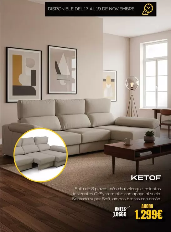 Plus - Sofá De 3 Plazas Msc Chaqueta