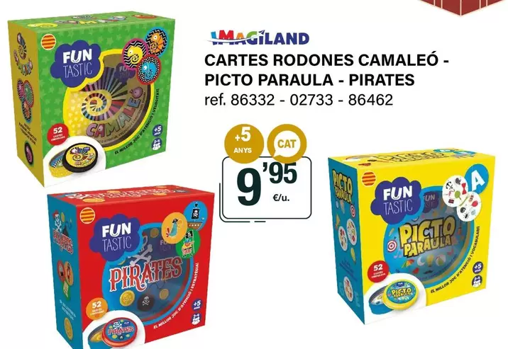fun - Cartes Rodones Camaleo-picto Paraula - pirates