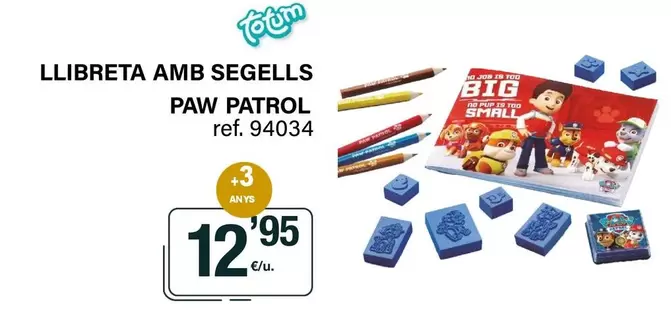 paw patrol - Llibreta Amb Segells Paw Patrol