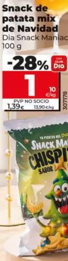 Dia Snack Maniac - Snack De Patata Mix De Navidad