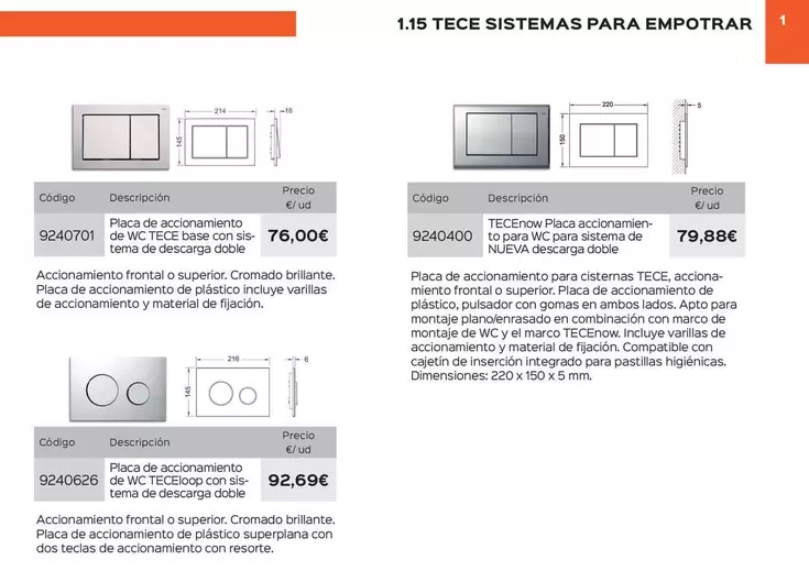 Tece Sistemas Para Empotrar