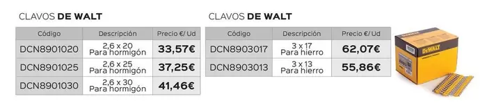 Dewalt - Clavos 