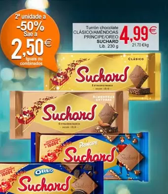 Suchard - Turron Chocolate Clasico/Amendidas Principe/Oreo