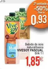 Pascual - Bebida De Soia Natural/ Lixeira Vivesoy