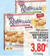 Dr Oetker - Mini Pizzas Xamón/ 3 Queixos Ristorante