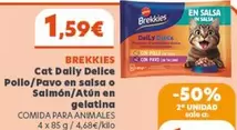 Affinity - Brekkies Cat Dally Delice Pollo/ Pavo En Salsa O Salmon/ Atun En Gelatina