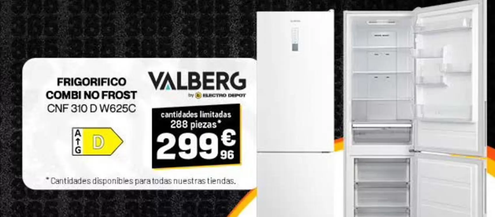 Valberg - Frigorífico Combi No Frost  CNF 310 D W625C