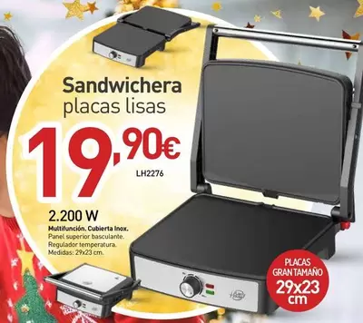 Sandwichera Placas Lisas
