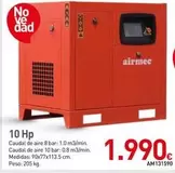 Airmec - 10 HP Compresor De Tornillo