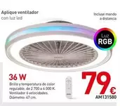 Aplique Ventilador Con Luz Led