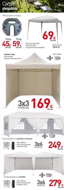 Carpas Plegable