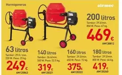 Airmec - Hormigoneras