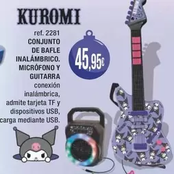 Kuromi - Conjunto De Bafle Inalámbrico. Micrófono Y Guitarra