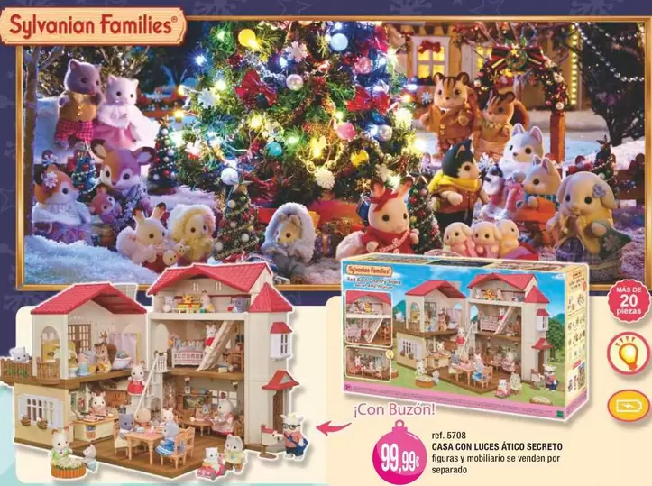 Sylvanian Families - Casa Con Luces Atico Secreto