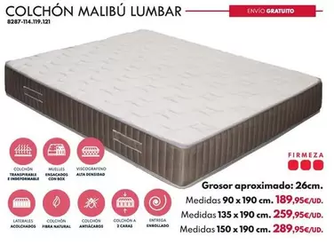 Colchón Malibú Lumbar