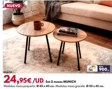 Set 2 Mesas Munich