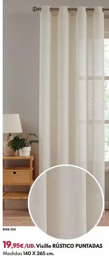 Visillo Rústico Puntadas