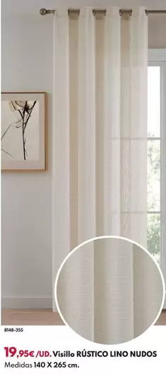 Visillo Rustico Lino Nudos