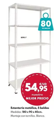 Estantería Metálica, 5 Baldas