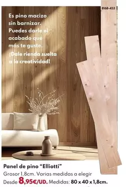 Panel De Pino "Elliotti"