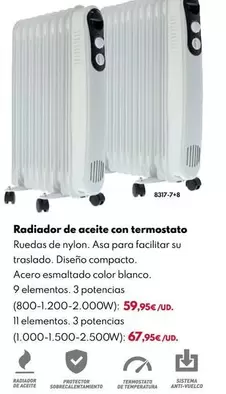Radiador De Aceite Con Termostato