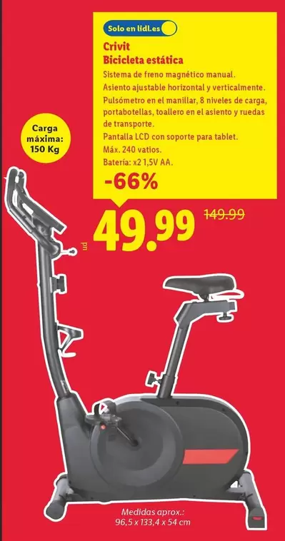 Crivit - Bicicleta Estatica