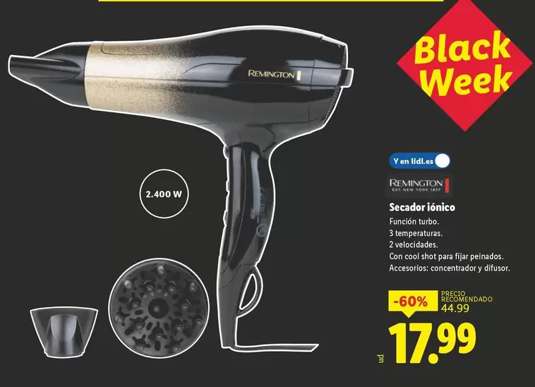 Remington - Secador Iónico 