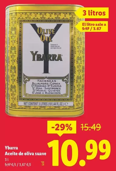 Ybarra - Aceite De Oliva Suave