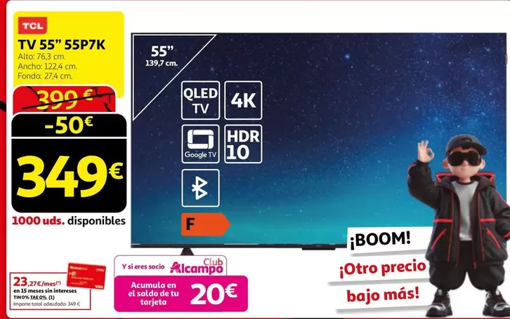 TCL - Tv 55"-55P7K