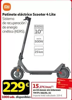 Xiaomi - Patinete Eléctrico Scooter 4 Lite