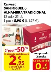 San Miguel - Cerveza O Alhambra Tradicional