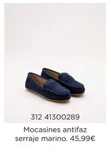 Mocasines Antifaz Serraje Marino