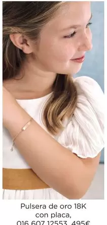 de oro - Pulsera De Oro 18k Con Placa