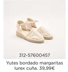 Yutes Bordado Margaritas Lurex Cuna