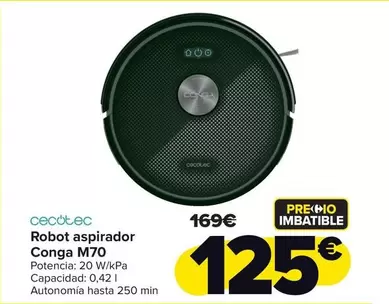 Cecotec - Robot Aspirador Conga M70