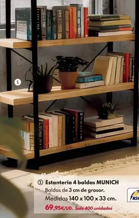 Estantería 4 Baldas Munich