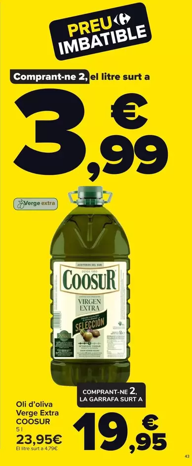 Coosur - Aceite De Oliva  Virgen Extra  