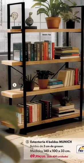 Estantería 4 Baldas Munich