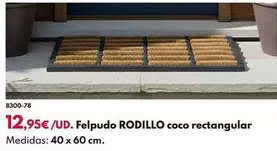 Felpudo Rodillo Coco Rectangular