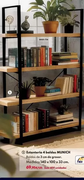 Estantería 4 Baldas Munich