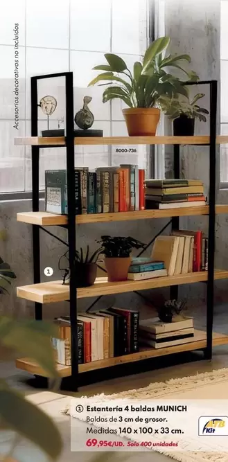 Estantería 4 Baldas Munich