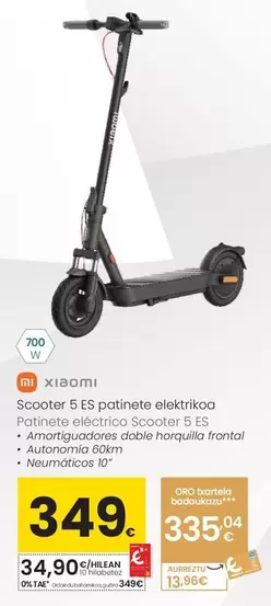 Xiaomi - Patinete Electrico Scooter 5 Es