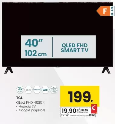 TCL - Qled Fhd 40S5K 