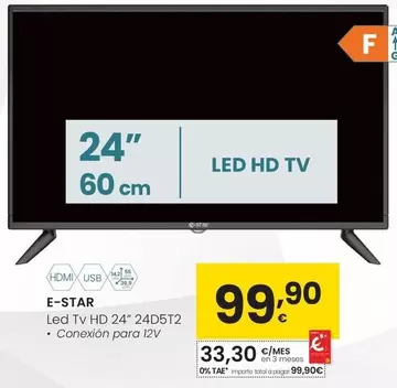 E-Star - Led Tv Hd 24" 24D5T2 