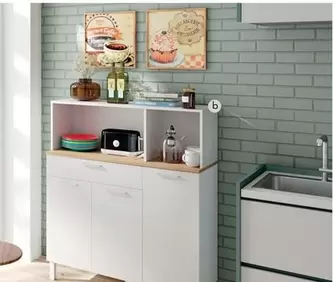 Mueble Auxiliar Kira 3 Puertas + 1 Cajon